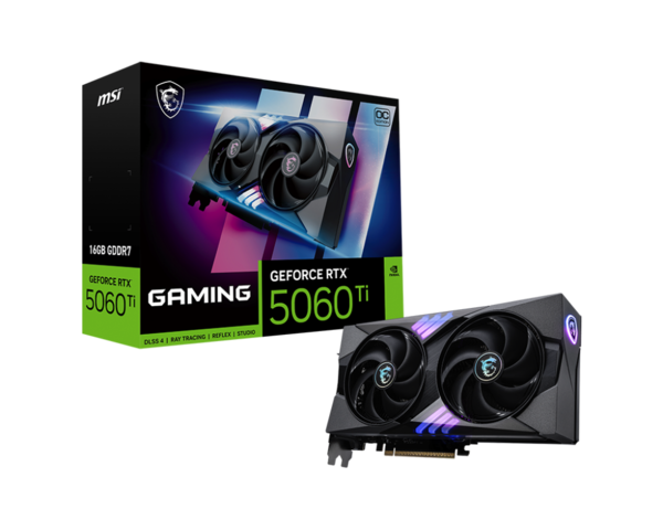 MSI GeForce RTX 5060 Ti 16GB GAMING OC VGA