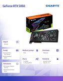 GIGABYTE AORUS GeForce RTX 5060 ELITE 8GB GDDR7 Graphics Card