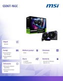 MSI GeForce RTX 5060 Ti 16GB GAMING OC Graphics Card