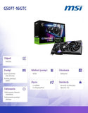 MSI GeForce RTX 5070 Ti 16GB GAMING TRIO OC Graphics Card