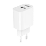 Gembird TA-UC-2A12-01 Universal AC Wall Charger for Smartphones, Smartwatches, and Tablets - White