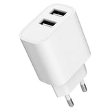 Gembird TA-UC-2A12-01 Universal AC Wall Charger for Smartphones, Smartwatches, and Tablets - White