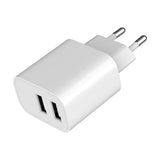 Gembird TA-UC-2A12-01 Universal AC Wall Charger for Smartphones, Smartwatches, and Tablets - White