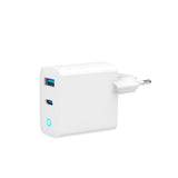 Gembird TA-UC-PDQC65L-W-01 Universal AC Fast Charger for Mobile Devices - White