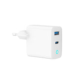 Gembird TA-UC-PDQC65L-W-01 Universal AC Fast Charger for Mobile Devices - White