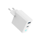 Gembird TA-UC-PDQC65L-W-01 Universal AC Fast Charger for Mobile Devices - White