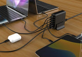 Gembird TA-UC-2A4C-PD75-01-BK Universal AC Fast Charger for Mobile Devices - Black