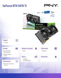 PNY GeForce RTX 5070 Ti OC NVIDIA 16GB GDDR7 Graphics Card
