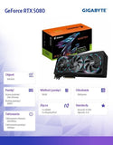 Gigabyte AORUS GeForce RTX 5080 MASTER 16G Graphics Card