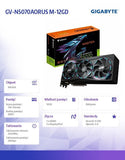 GIGABYTE AORUS GeForce RTX 5070 MASTER 12GB Graphics Card