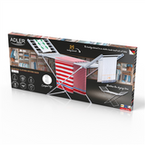 Adler AD 7821 Foldable Electric Clothes Drying Rack - 220W - Silver/White