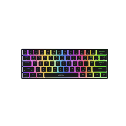 Genesis THOR 660 G2 Gaming Keyboard - Wireless/Wired - US - Linear - Black - RGB