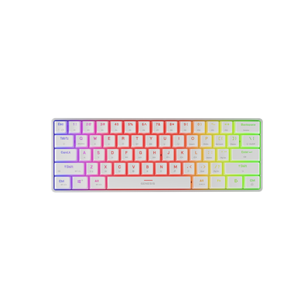 Genesis THOR 660 G2 Wireless/Wired RGB Gaming Keyboard - US Layout, Linear Switches - White
