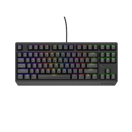 Genesis THOR 230 TKL Mechanical Gaming Keyboard - Wired, Linear Switches, RGB, Black - US Layout