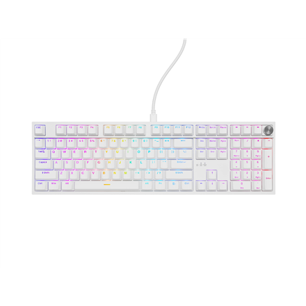 Genesis Thor 404 Mechanical Gaming Keyboard - Gateron Yellow Pro - White