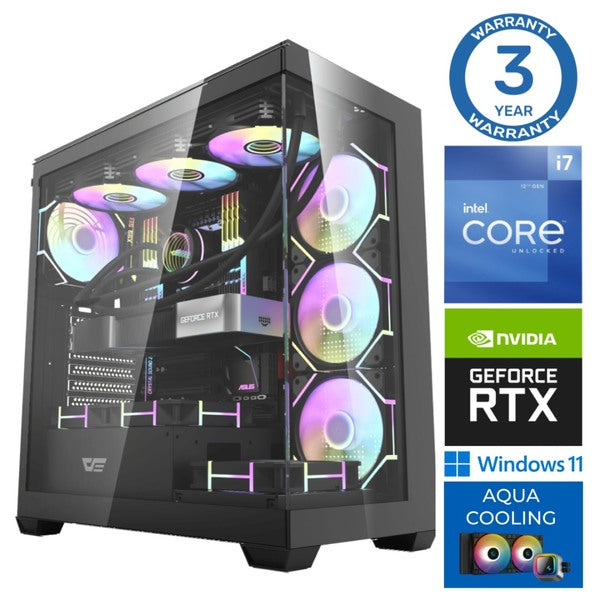 INTOP AQUA i7-14700F 32GB DDR5 1TB SSD M.2 NVME RTX5070Ti 16GB WIN11