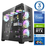 INTOP AQUA i7-14700F 32GB DDR5 1TB SSD M.2 NVME RTX5070Ti 16GB WIN11