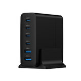Gembird TA-UC-2A4C-PD75-01-BK Universal AC Fast Charger for Mobile Devices - Black
