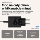MOTOROLA 68W USB-C Power Adapter with Cable - Black (EU)