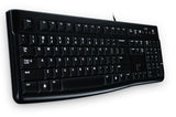 Logitech K120 Corded USB Keyboard - Black