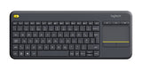 LOGITECH K400 Plus Wireless Touch Keyboard - Black (US Layout)