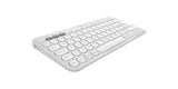 LOGITECH K380S Multi-Device Bluetooth Keyboard - Tonal White