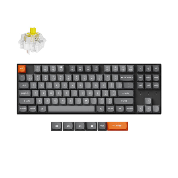 Keychron K8 Max RGB Hot-Swappable Wireless Mechanical Keyboard - US Layout - Super Banana Switches