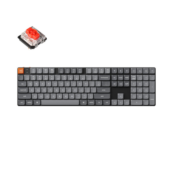 Keychron K5 Max RGB Wireless Keyboard - US Layout - Hot-Swappable Low Profile Gateron Red