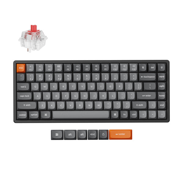 Keychron K2 Max RGB Aluminum Wireless Keyboard - US Layout - Hot-Swappable Gateron Super Red