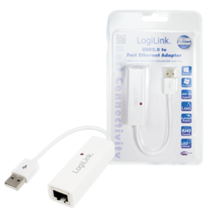LOGILINK USB 2.0 to Fast Ethernet RJ45 Adapter