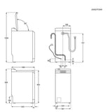 Electrolux EW6TN14262 6kg 1200 RPM Top Load Washing Machine with Steam