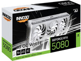 INNO3D NVIDIA GeForce RTX 5080 X3 OC White 16GB GDDR7 Graphics Card