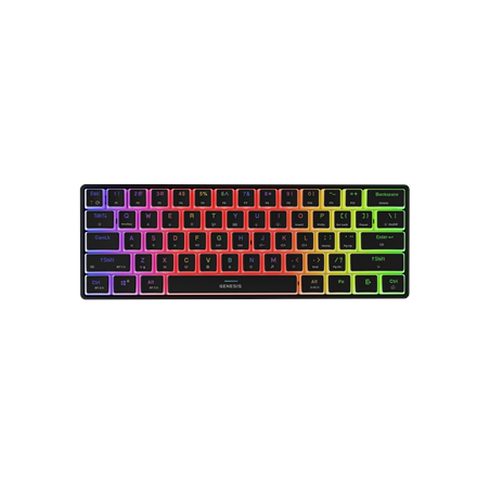 Genesis THOR 660 G2 Wireless/Wired Gaming Keyboard - US Layout, Tactile Switches, Black