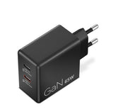 LENOVO 65W Dual USB-C GaN Power Adapter - Black
