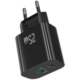 Charger 25W Dual Port Fast Charging Adapter - USB-C & USB-A