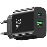 Charger 30W Dual Port Fast Charging Adapter - USB-C & USB-A