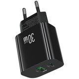 Charger 30W Dual Port Fast Charging Adapter - USB-C & USB-A