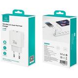 Charger 30W Dual Port Fast Charging Adapter - USB-C & USB-A