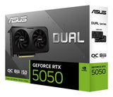 ASUS DUAL GeForce RTX 5050 OC 8GB GDDR6 Graphics Card