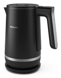 Philips - Double-walled Kettle - HD9396/90 7000 series - Electric - 2200 W - 1.7 L - Metal - 360° rotational base - Black