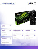 PALIT GeForce RTX 5050 Dual 8GB GDDR6 Graphics Card