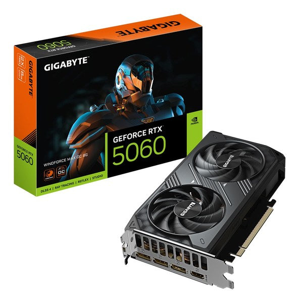 Gigabyte GeForce RTX 5060 WINDFORCE MAX OC 8GB Graphics Card (GV-N5060WF2MAX OC-8GD)