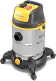 STANLEY SXVC30XTDE Wet & Dry Vacuum Cleaner - 1600W, Black/Stainless Steel/Yellow