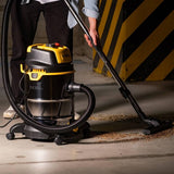 STANLEY SXVC30XTDE Wet & Dry Vacuum Cleaner - 1600W, Black/Stainless Steel/Yellow