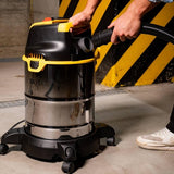 STANLEY SXVC30XTDE Wet & Dry Vacuum Cleaner - 1600W, Black/Stainless Steel/Yellow