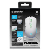 DEFENDER PANDORA RF Wireless Mouse, White, 3200 dpi, 7P