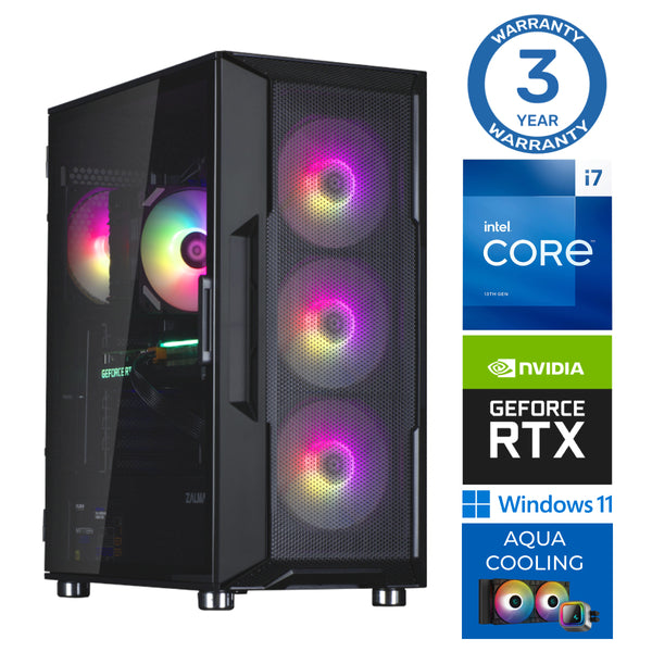 INTOP AQUA i7-14700F 16GB DDR5 1TB SSD M.2 NVME RTX5050 8GB WIN11