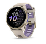 Garmin Forerunner 970 GPS Smartwatch - Soft Gold & Titanium / French Gray