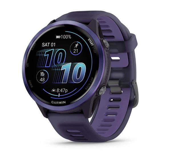 Forerunner 570 Smartwatch - 47mm Indigo Aluminum with Imperial Purple/Indigo Band