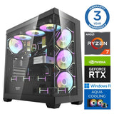 INTOP AQUA Ryzen 7 9700X 32GB DDR5 1TB SSD M.2 NVME RTX5080 16GB WIN11
